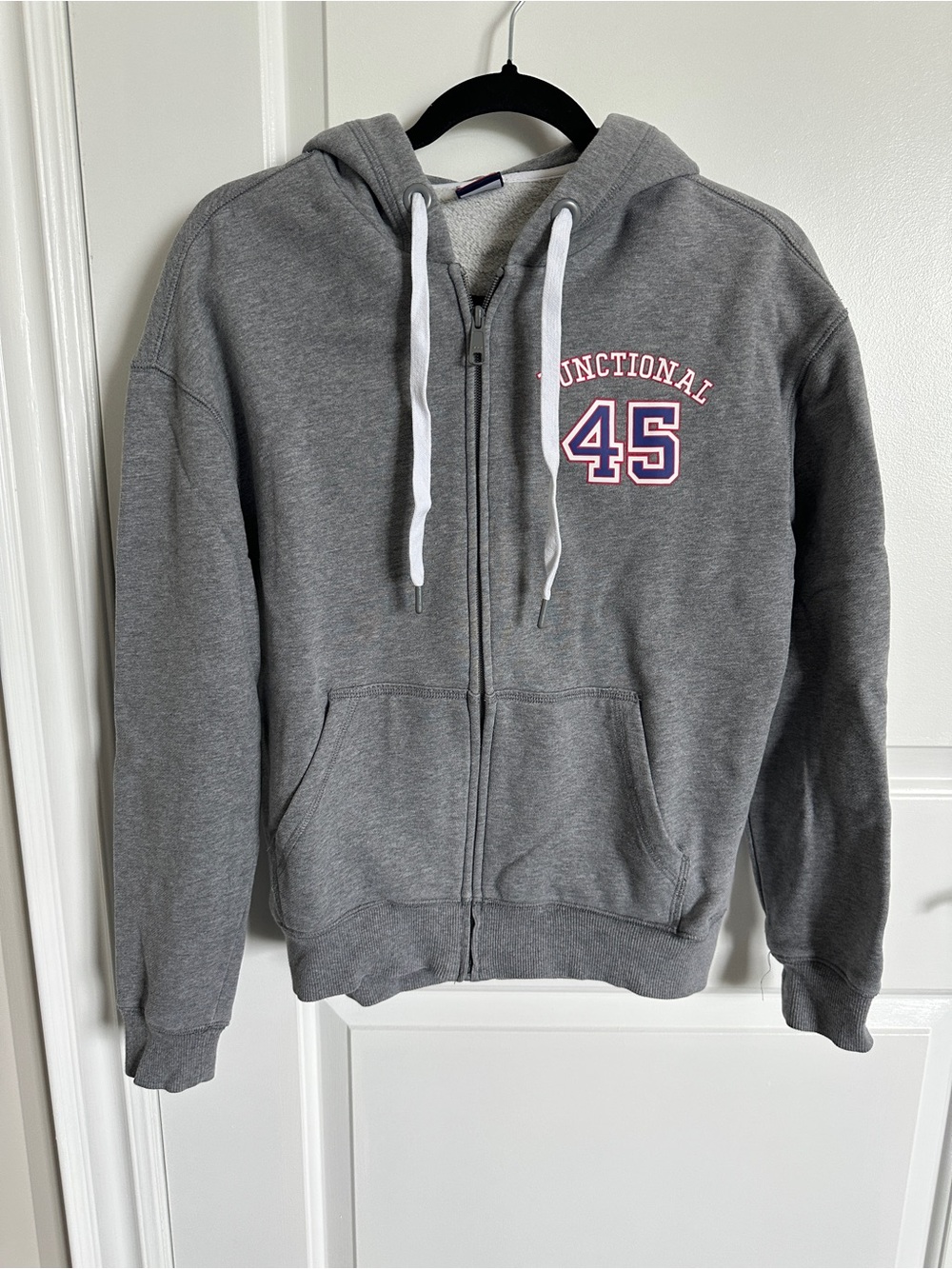 F45 Grey Zip Up Hoodie